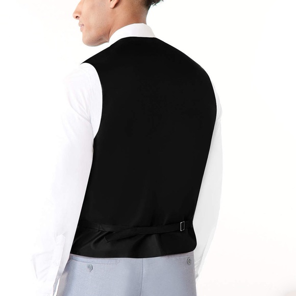 MATTE SATIN VEST BLACK - Picture 3 of 7